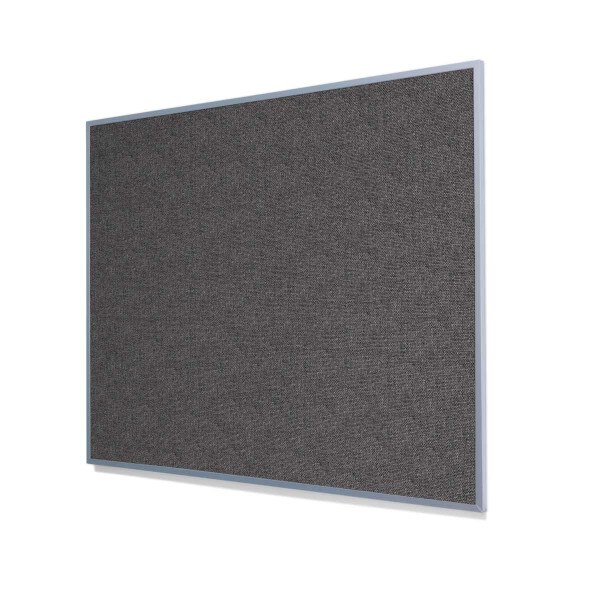 Guilford of Maine FR701 Medium Grey Cork Board with Narrow Light Aluminum Frame